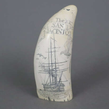 Scrimshaw-Replik - Kunstharz, vorder- und rückseit… - Foto 2