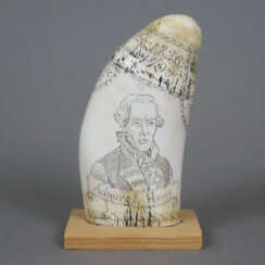 Scrimshaw-Replik - Kunstharz, vorder- und rückseit…