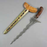 Wandhalter mit eingestecktem Kris -nach 1900 / 1.H… - фото 3