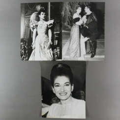 Konvolut: Drei Fotografien von Maria Callas - s/w …