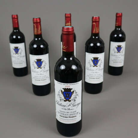 Weinkonvolut - 6 Flaschen 2005 Château Saint-Georg… - Foto 1