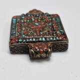 Kleiner Gau / Amulettbehälter - Tibet frühes 20. J… - фото 2