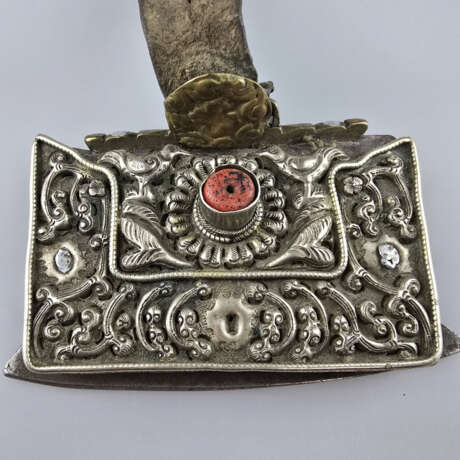 Tibetische Feuersteintasche - Tibet nach 1900, Led… - photo 2