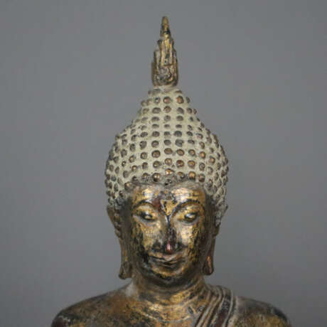 Zwei stehende Buddhas - Thailand 20.Jh., Bronze, G… - photo 5