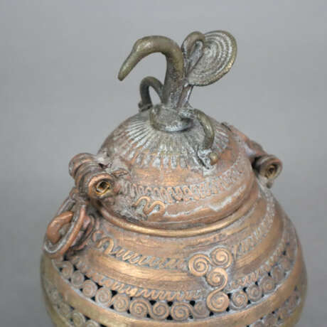 Deckelgefäß - Kupfer-/Bronze, Indien, Bastar-Regio… - photo 2