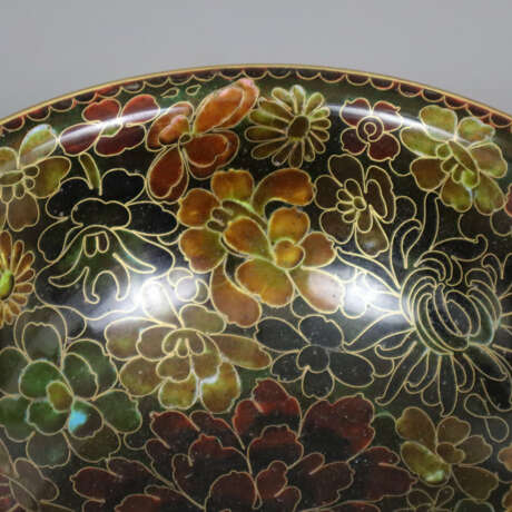 Cloisonné-Schale - China, runde Schale auf schmale… - Foto 2