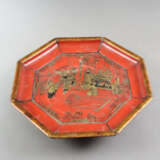 Holztablett - China, um 1900, oktogonale Form, Ran… - photo 1
