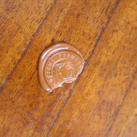 Holztablett - China, um 1900, oktogonale Form, Ran… - photo 4