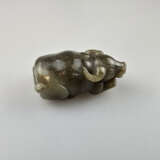 Jade-Figur „Wasserbüffel“ - China, zweifarbige Nep… - photo 2