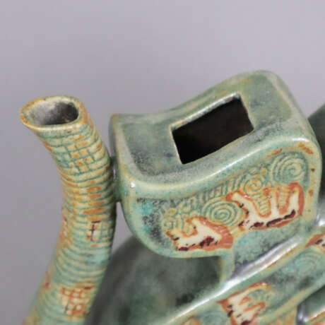 Weinvase im Kangxi-Stil - um 1900, kleiner Steckde… - photo 3