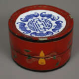 Lackdose mit Glücksymbolik - China, runde Form mit… - photo 2