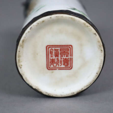 Zwei Opiumpfeifen - China, Porzellan mit farbigem … - photo 5