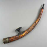Opiumpfeife - China, nach 1900, Horn / Holz, 3-tei… - Foto 1