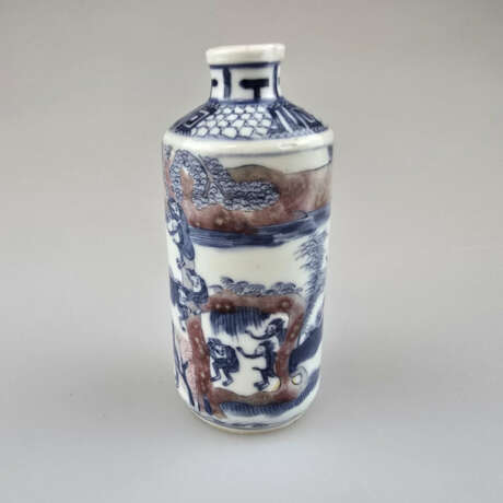 Snuffbottle - China, Rouleau-Wandung, Porzellan mi… - photo 1