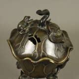 Räuchergefäß - Japan, Meiji-Zeit, Bronze, Deckelge… - photo 4
