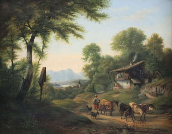 Unbekannte/r Maler/in (19. Jh.) - Viehtrieb, Bäuer… - photo 1