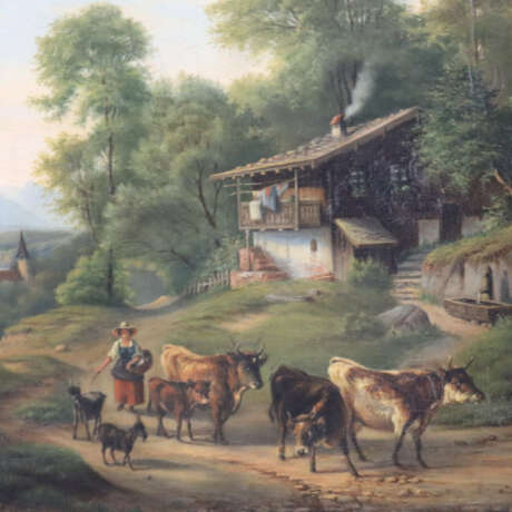 Unbekannte/r Maler/in (19. Jh.) - Viehtrieb, Bäuer… - photo 5