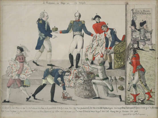 Anonymer Karikaturist - Frankreich, ca. 1814, "La … - photo 1