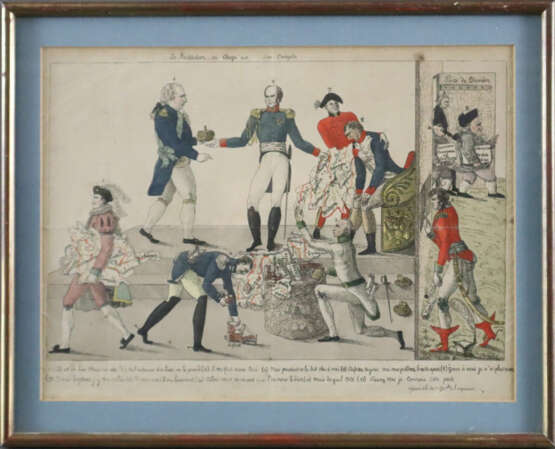 Anonymer Karikaturist - Frankreich, ca. 1814, "La … - photo 2