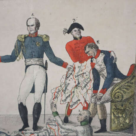 Anonymer Karikaturist - Frankreich, ca. 1814, "La … - photo 3