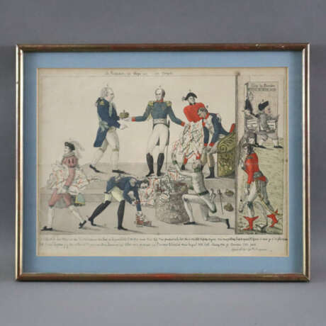 Anonymer Karikaturist - Frankreich, ca. 1814, "La … - photo 5