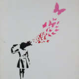 Banksy (*1974 Bristol, nach) - "Dismal Canvas" mit… - photo 1