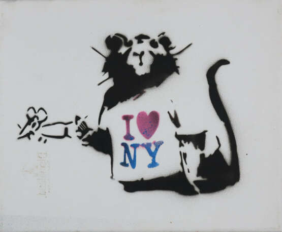 Banksy (*1974 Bristol, nach) - "Dismal Canvas" mit… - photo 1