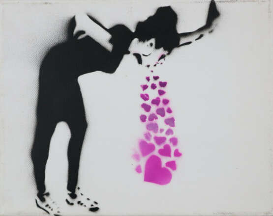 Banksy (*1974 Bristol, nach) - "Dismal Canvas" mit… - photo 1