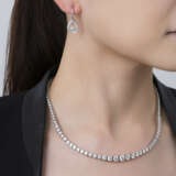 BOUCHERON DIAMOND EARRINGS; TOGETHER WITH A DIAMOND NECKLACE - фото 8
