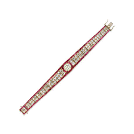 NO RESERVE – DIAMOND AND RUBY BRACELET - photo 1