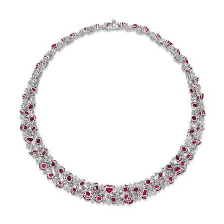 NO RESERVE – RUBY AND DIAMOND NECKLACE - photo 2