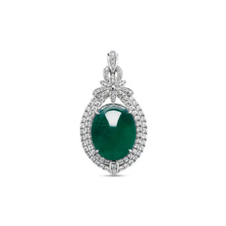 EMERALD AND DIAMOND PENDANT - Foto 1