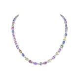 SET OF SAPPHIRE AND DIAMOND NECKLACE AND EARRINGS - photo 4