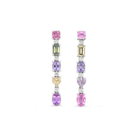 SET OF SAPPHIRE AND DIAMOND NECKLACE AND EARRINGS - photo 6