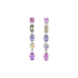 SET OF SAPPHIRE AND DIAMOND NECKLACE AND EARRINGS - photo 6
