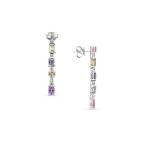 SET OF SAPPHIRE AND DIAMOND NECKLACE AND EARRINGS - photo 7