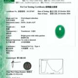 NO RESERVE – JADEITE AND DIAMOND PENDENT NECKLACE - photo 5