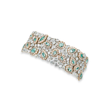 PARAÍBA TOURMALINE, COLOURED AND DIAMOND BRACELET - photo 4