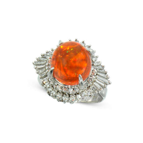 NO RESERVE – OPAL AND DIAMOND RING AND OPAL TIE PIN - photo 5