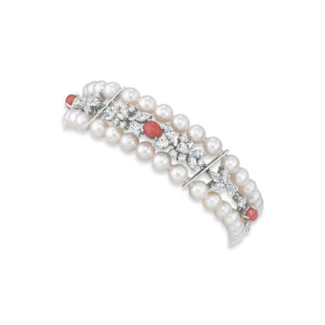 NO RESERVE – CONCH PEARL, PEARL AND DIAMOND BRACELET - фото 4