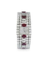 NO RESERVE – ADLER LADY'S DIAMOND AND RUBY WRISTWATCH