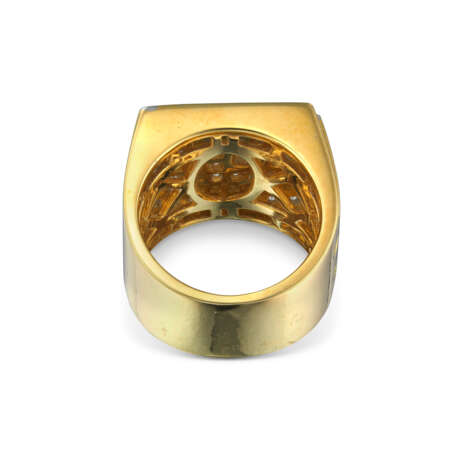 NO RESERVE – SET OF COLOURED DIAMOND AND DIAMOND RING AND CUFFLINK - Foto 3