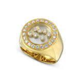 NO RESERVE – SET OF DIAMOND AND MOTHER-OF-PEARL RING AND CUFFLINK - photo 2