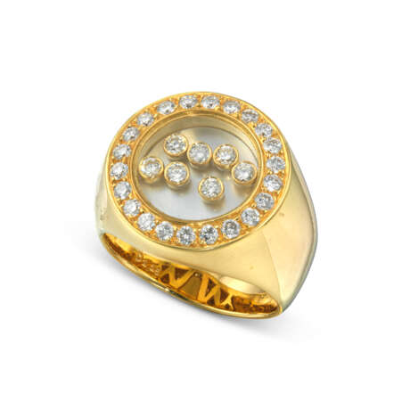 NO RESERVE – SET OF DIAMOND AND MOTHER-OF-PEARL RING AND CUFFLINK - photo 2