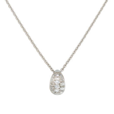 ROCK-CRYSTAL-DIAMOND-PENDANT-NECKLACE - фото 7