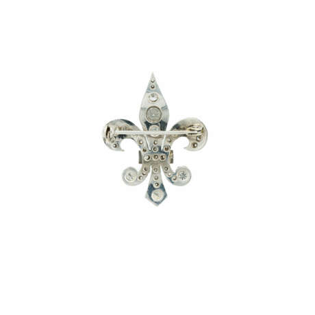 DIAMOND BROOCH "FLEUR DE LIS" - photo 2