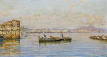 Carelli, Giuseppe. Fischerboote vor Neapel.