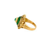 ENAMEL-EMERALD SET: RING AND DIAMOND-BROOCH - фото 6