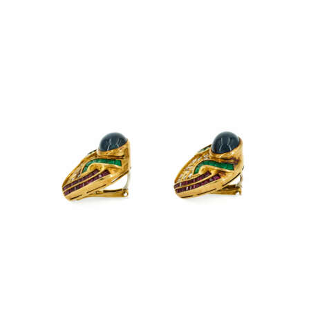 GEMSTONE-DIAMOND-EAR-CLIPS - фото 4