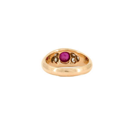 THREE GEMSTONE-DIAMOND-RINGS - photo 3